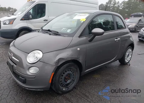 2013 Fiat 500 Pop from USA, damaged, VIN 3C3CFFAR8DT664796